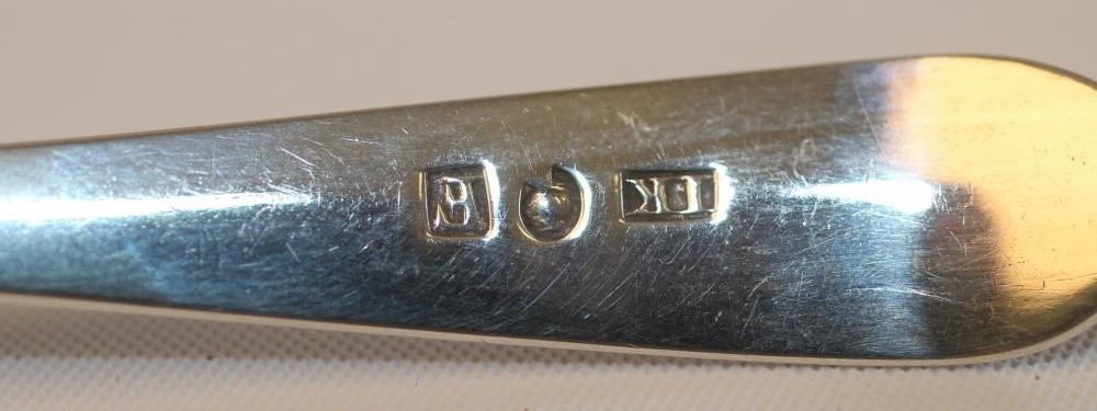 A GEORGE III SCOTTISH PROVINCIAL SILVER SIFTER SPOON Image