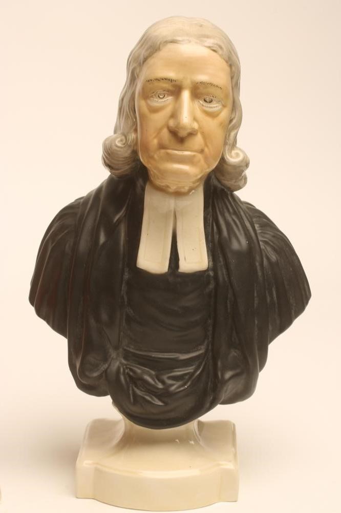 A STAFFORDSHIRE POTTERY BUST Image