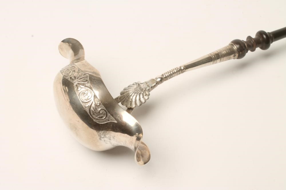 A DANISH SILVER PUNCH LADLE Image