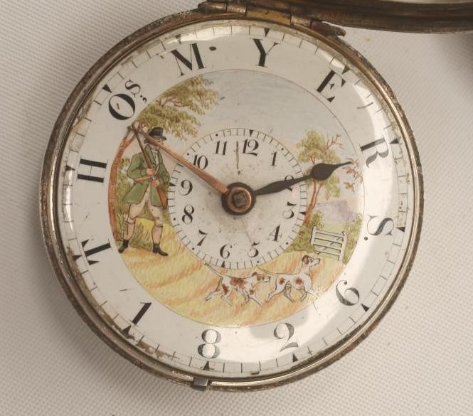 A GEORGE V SILVER PAIR CASED POCKET WATCH Image