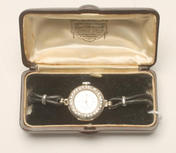 A DIAMOND COCKTAIL WATCH Image