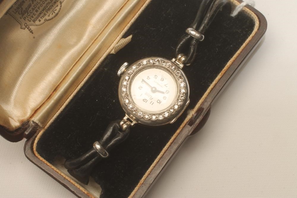 A DIAMOND COCKTAIL WATCH Image