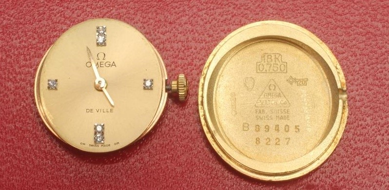A LADY'S 18CT GOLD OMEGA DE VILLE WRISTWATCH Image