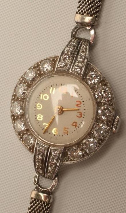 A DIAMOND COCKTAIL WATCH Image