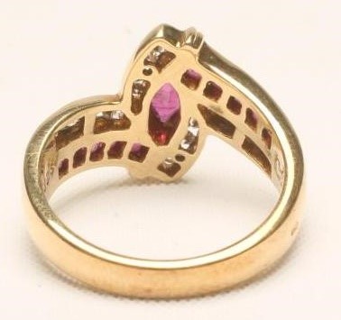 A RUBY AND DIAMOND DRESS RING Image