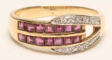A RUBY AND DIAMOND RING Image