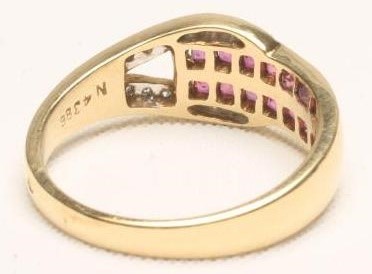 A RUBY AND DIAMOND RING Image