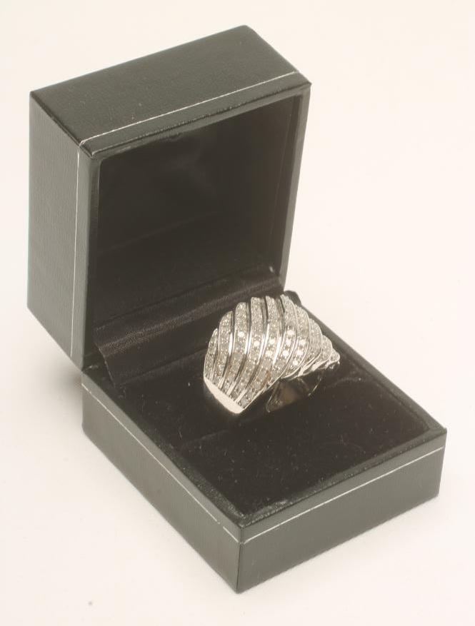 A MODERN DIAMOND RING Image