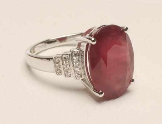 A RUBY AND DIAMOND DRESS RING Image