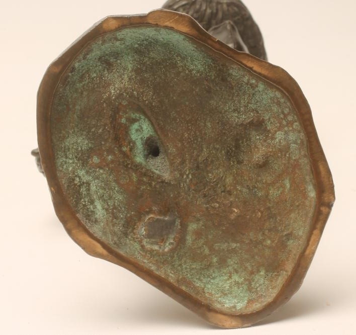 A JAPANESE BRONZE FIGURE Image