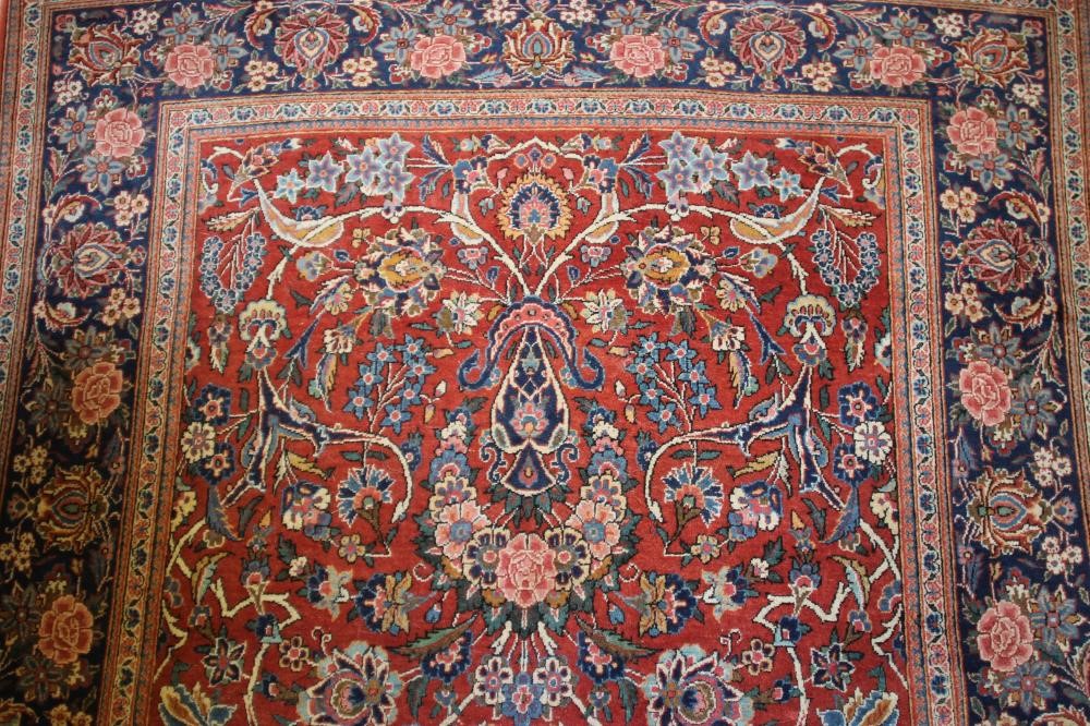A KASHAN PRAYER RUG Image