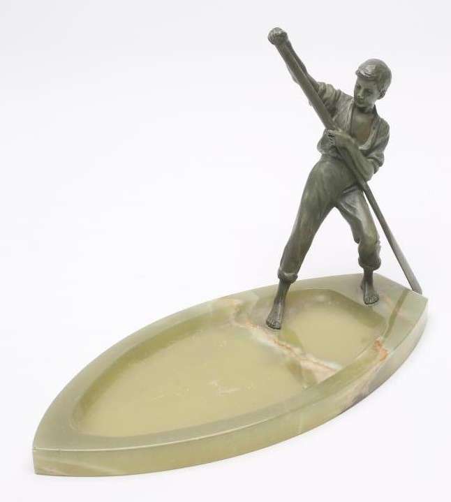 AN ART DECO FIGURAL CENTREPIECE Image