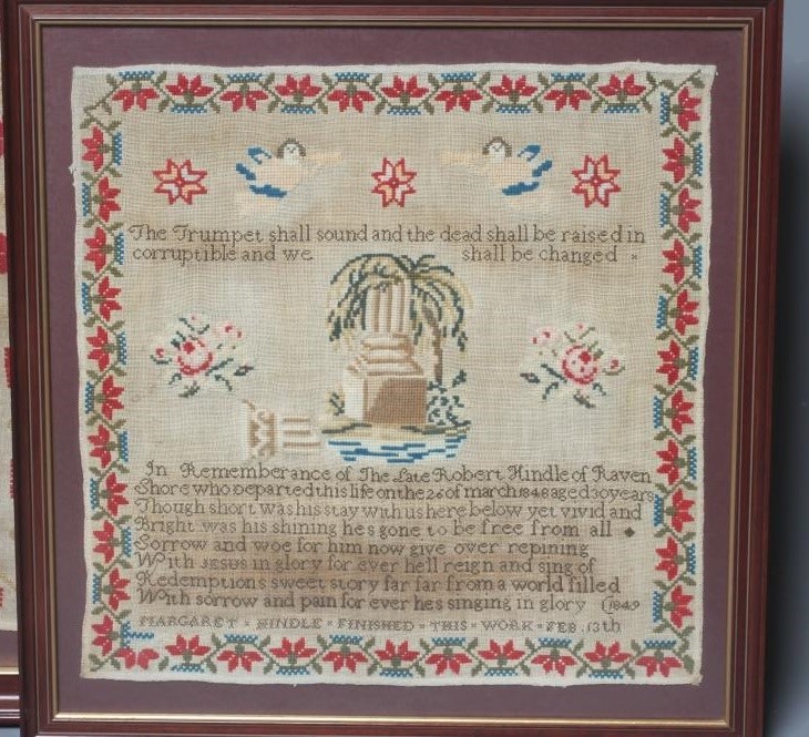 TWO VICTORIAN FAMILY SAMPLERS Image