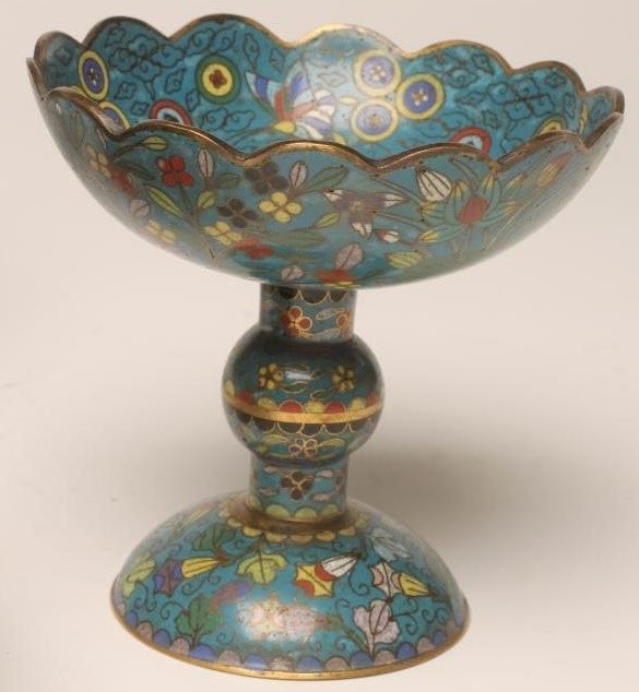 A COLLECTION OF CLOISONNE ENAMEL Image