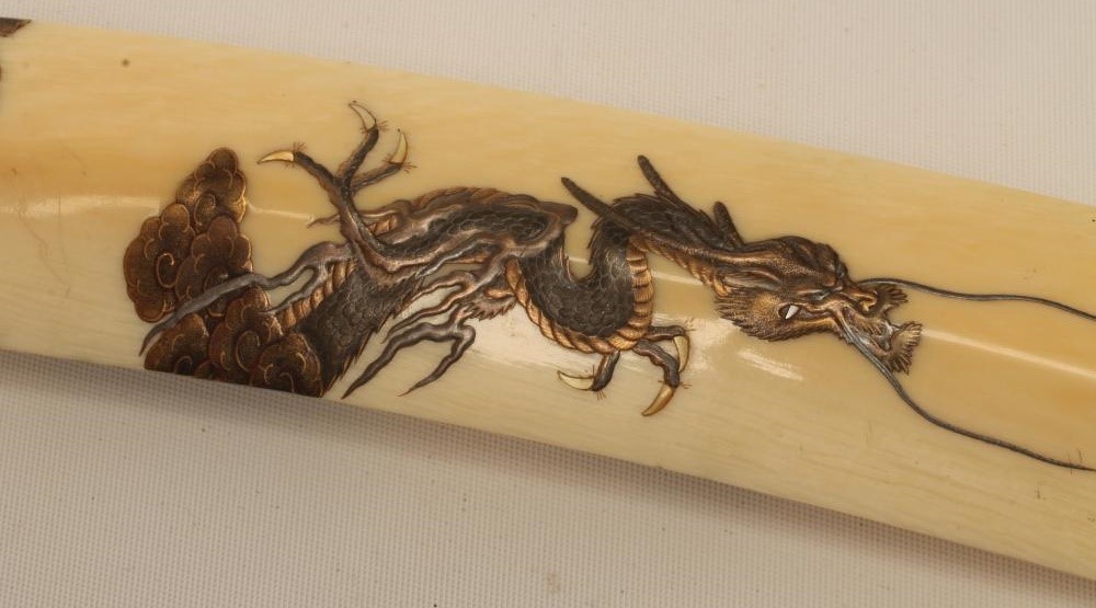 A JAPANESE IVORY PAGE TURNER Image