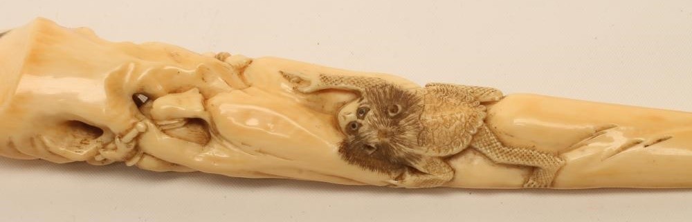 A JAPANESE IVORY PAGE TURNER Image