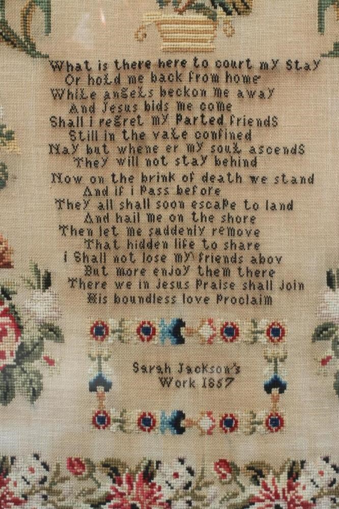 A VICTORIAN WOOLWORK PICTURE Image