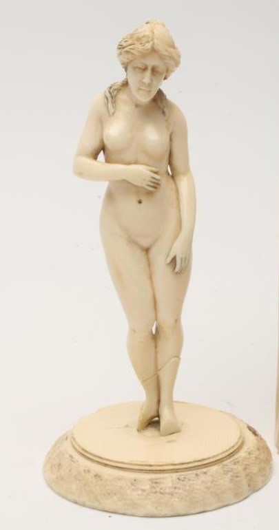 A EUROPEAN SECTIONAL IVORY FIGURE Image