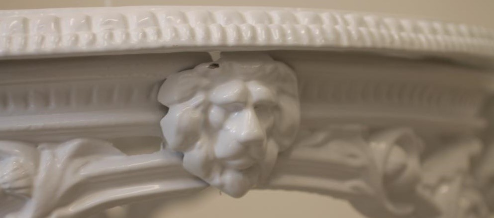 A VICTORIAN BRITANNIA CAST IRON PUB TABLE by Baxendale Image