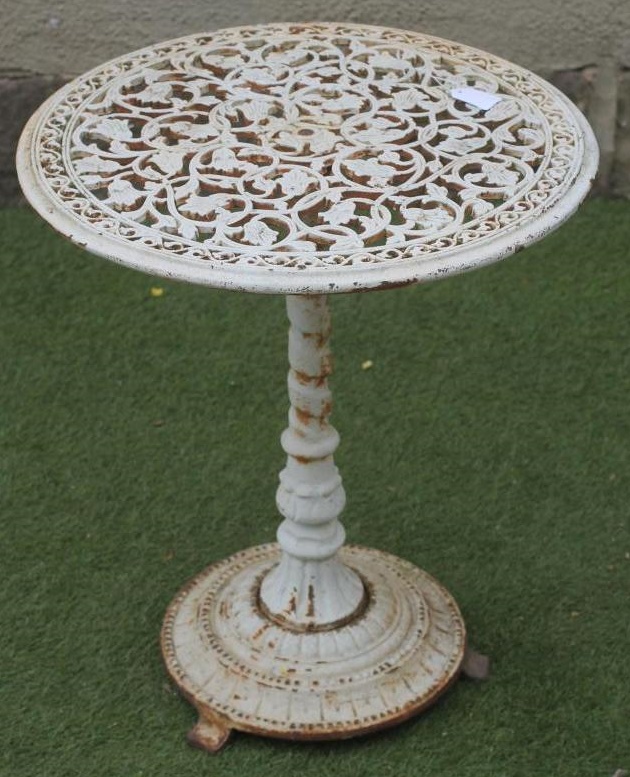 A VICTORIAN CAST IRON TABLE Image