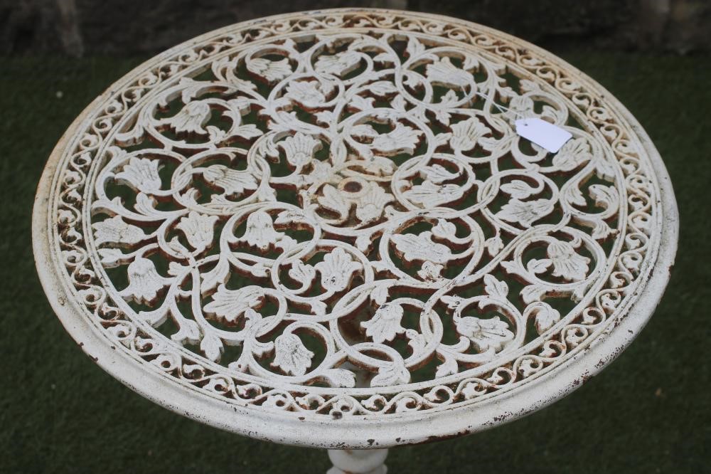 A VICTORIAN CAST IRON TABLE Image