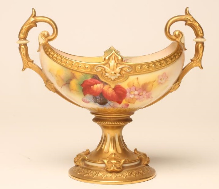 A ROYAL WORCESTER PEDESTAL COMPORT Image