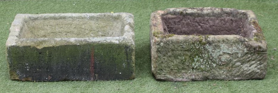 A SANDSTONE TROUGH of oblong form Image