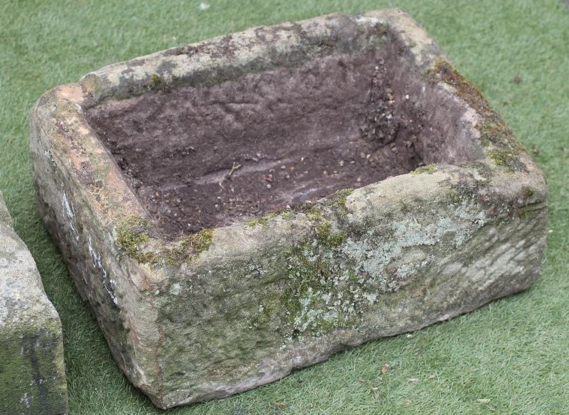 A SANDSTONE TROUGH of oblong form Image