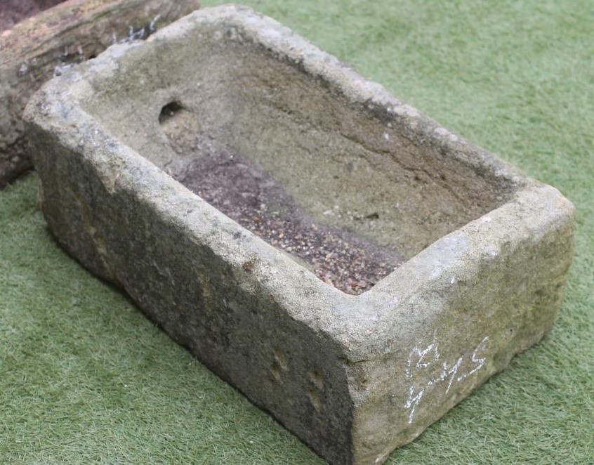 A SANDSTONE TROUGH of oblong form Image