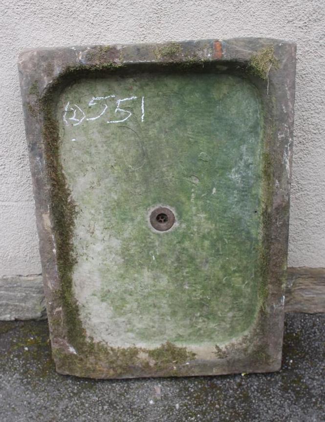 A SANDSTONE SINK of oblong form Image