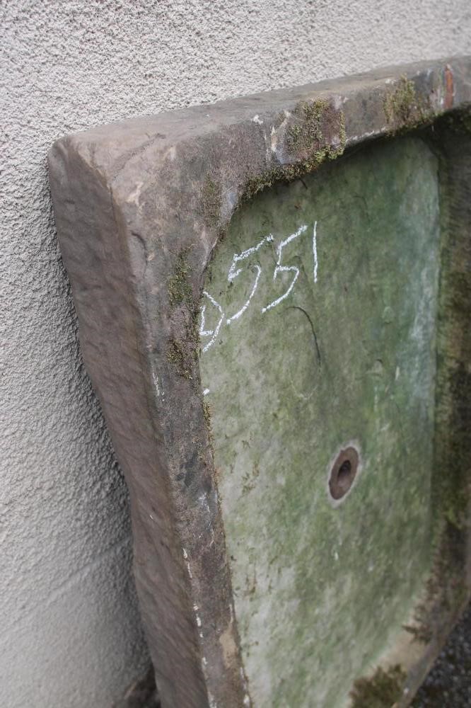 A SANDSTONE SINK of oblong form Image