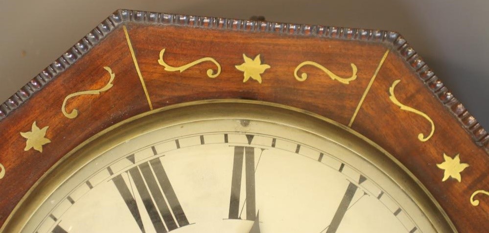 A MAHOGANY CASED WALL TIMEPIECE Image
