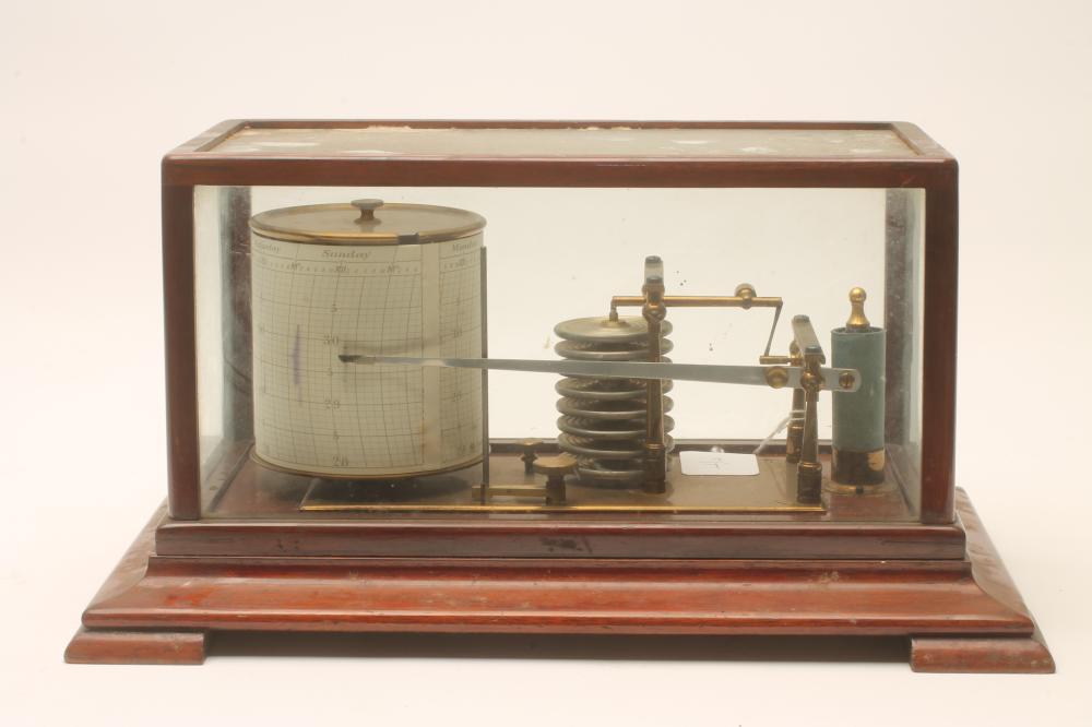 A MAHOGANY CASED BAROGRAPH Image