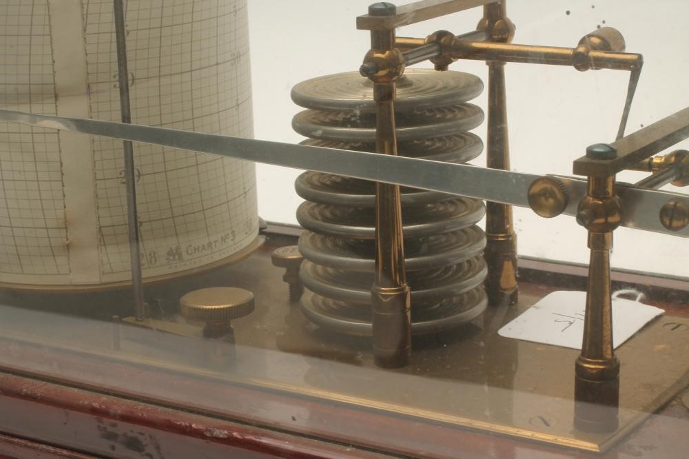 A MAHOGANY CASED BAROGRAPH Image