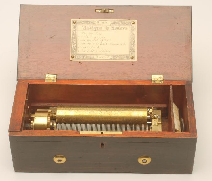 A LE COULTRE FRERES SWISS KEY WIND MUSICAL BOX Image