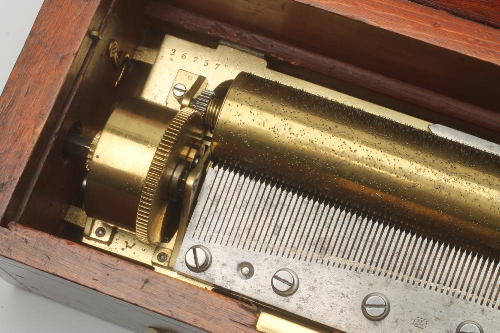 A LE COULTRE FRERES SWISS KEY WIND MUSICAL BOX Image