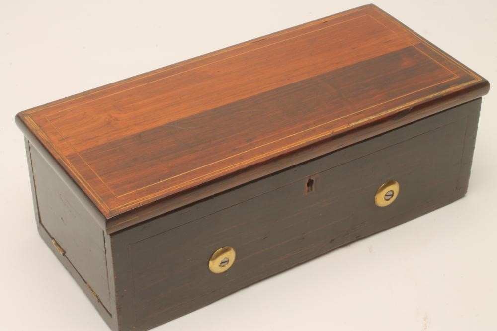 A LE COULTRE FRERES SWISS KEY WIND MUSICAL BOX Image