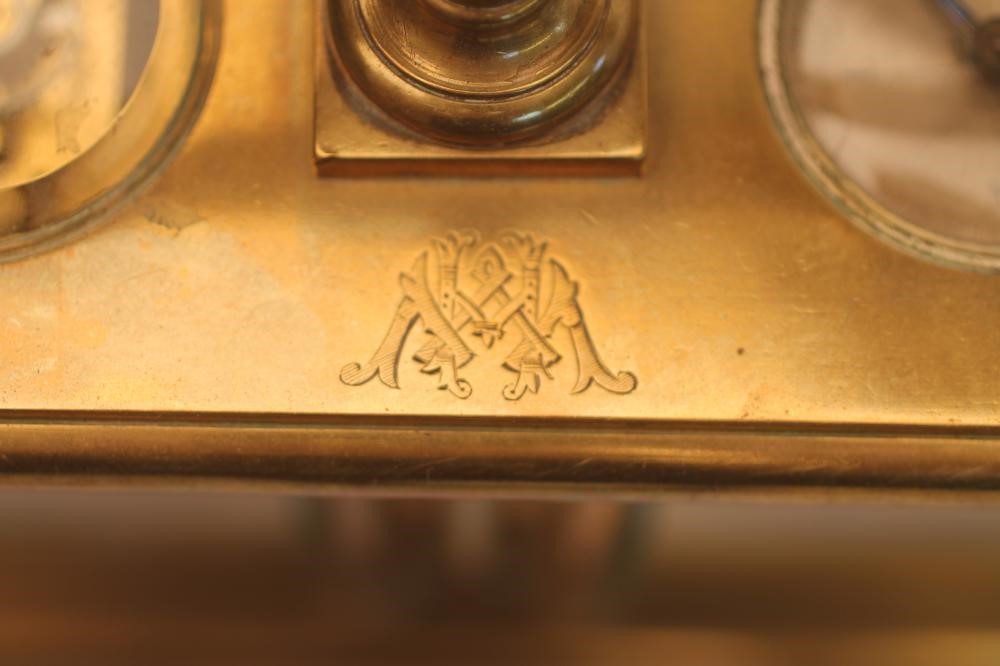 A FRENCH BRASS CASED WEATHER STATION Image