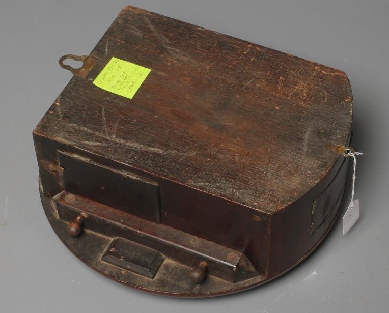 A MAHOGANY CASED WALL TIMEPIECE by Joseph Rogers Image