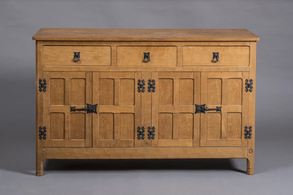 AN ADZED OAK ENCLOSED DRESSER by Alan Grainger Image