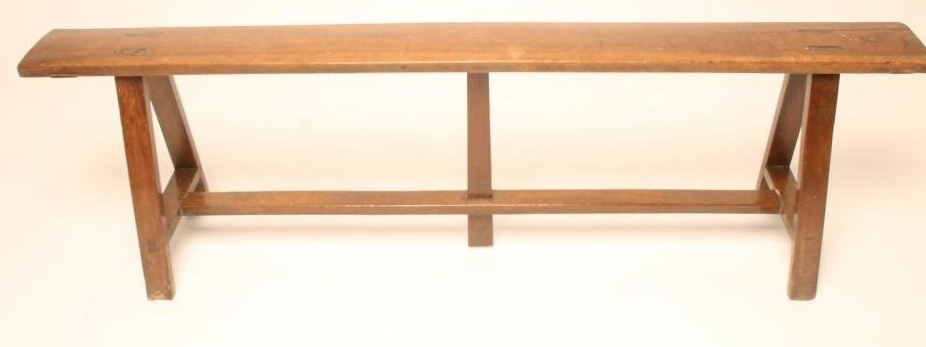 A RUSTIC FRUITWOOD BENCH Image