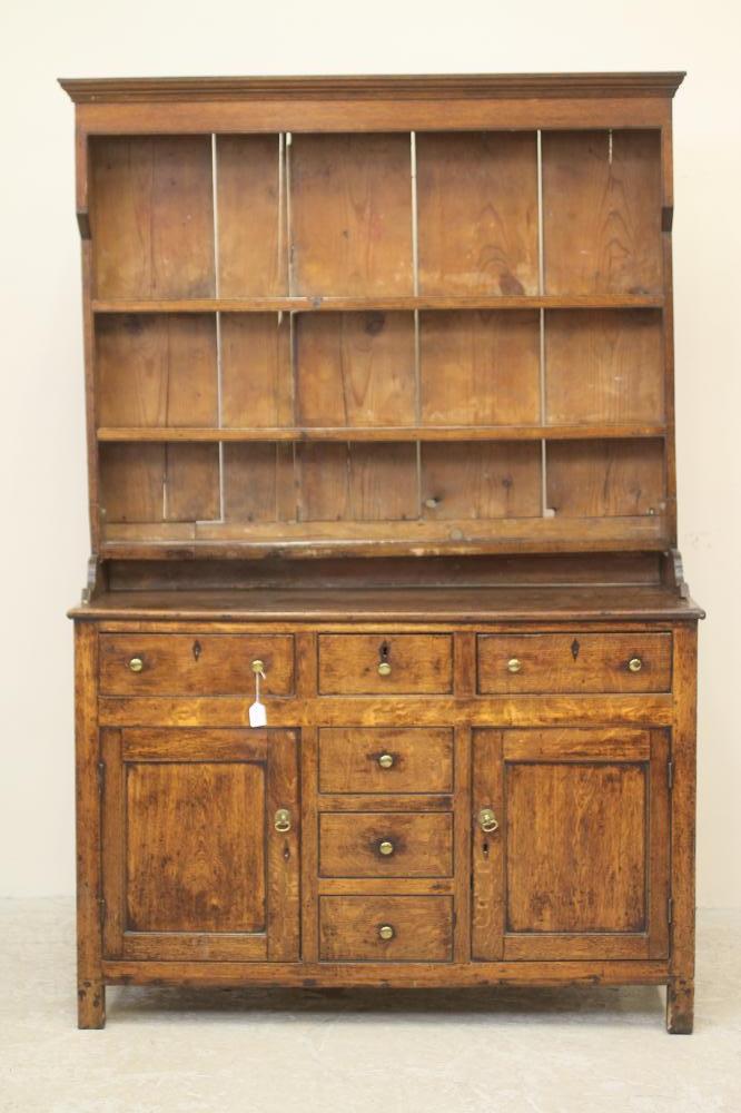 AN OAK ENCLOSED DRESSER Image
