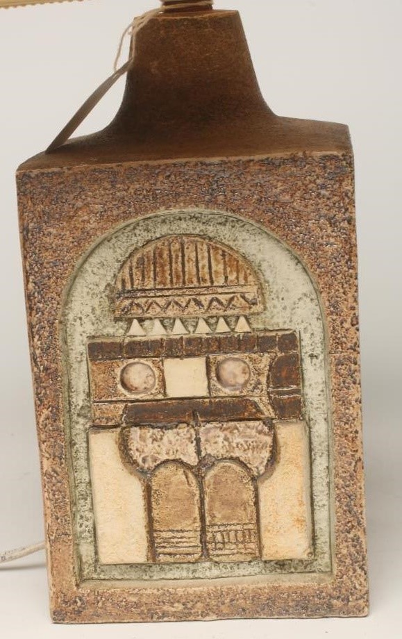 A TROIKA EARTHENWARE LAMP BASE Image