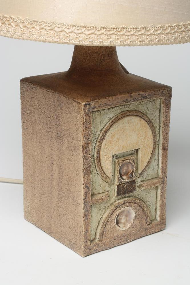 A TROIKA EARTHENWARE LAMP BASE Image