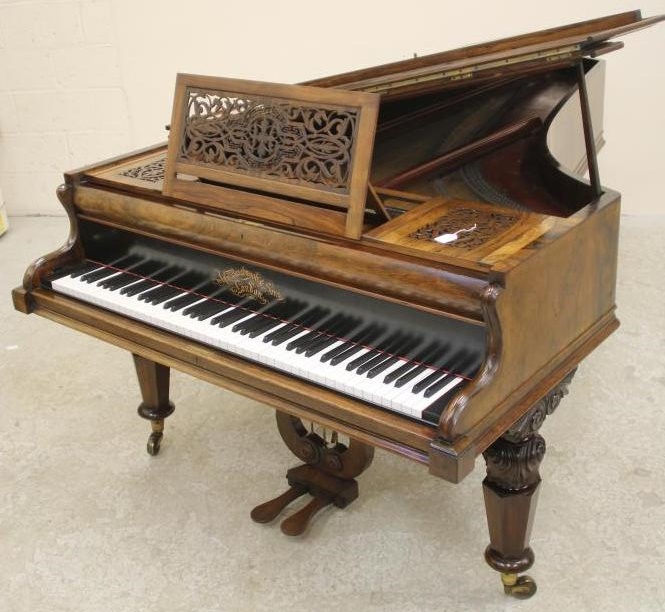 A VICTORIAN "SHORT DRAWING ROOM" GRAND PIANO No.456 by John Broadwood & Sons Image