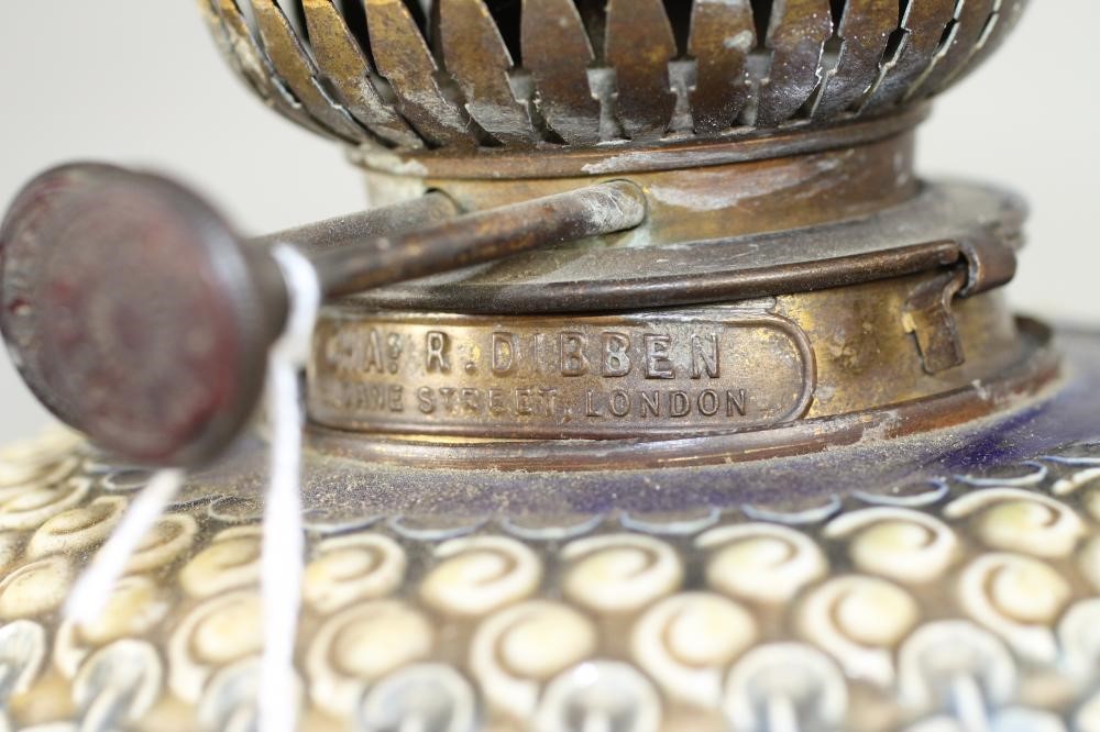 A LATE VICTORIAN DOULTON STONEWARE OIL LAMP BASE Image