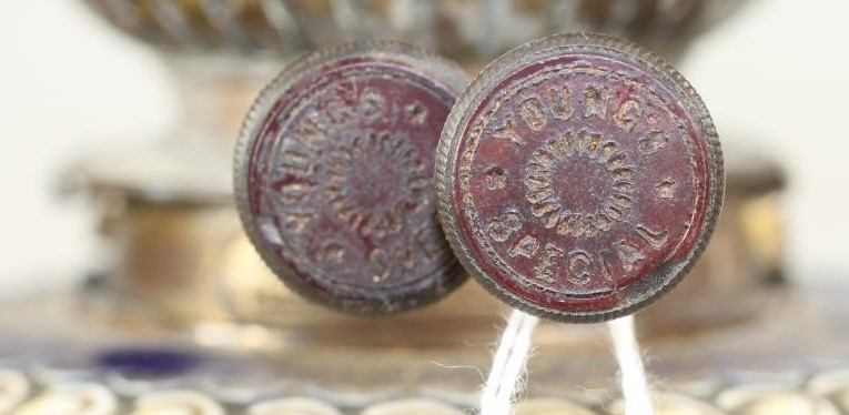 A LATE VICTORIAN DOULTON STONEWARE OIL LAMP BASE Image