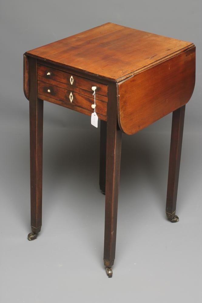 A GEORGIAN MAHOGANY WORK TABLE Image