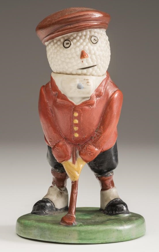A WILTSHAW & ROBINSON CARLTON CHINA GOLFING FIGURE Image
