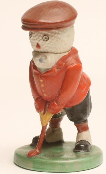 A WILTSHAW & ROBINSON CARLTON CHINA GOLFING FIGURE Image